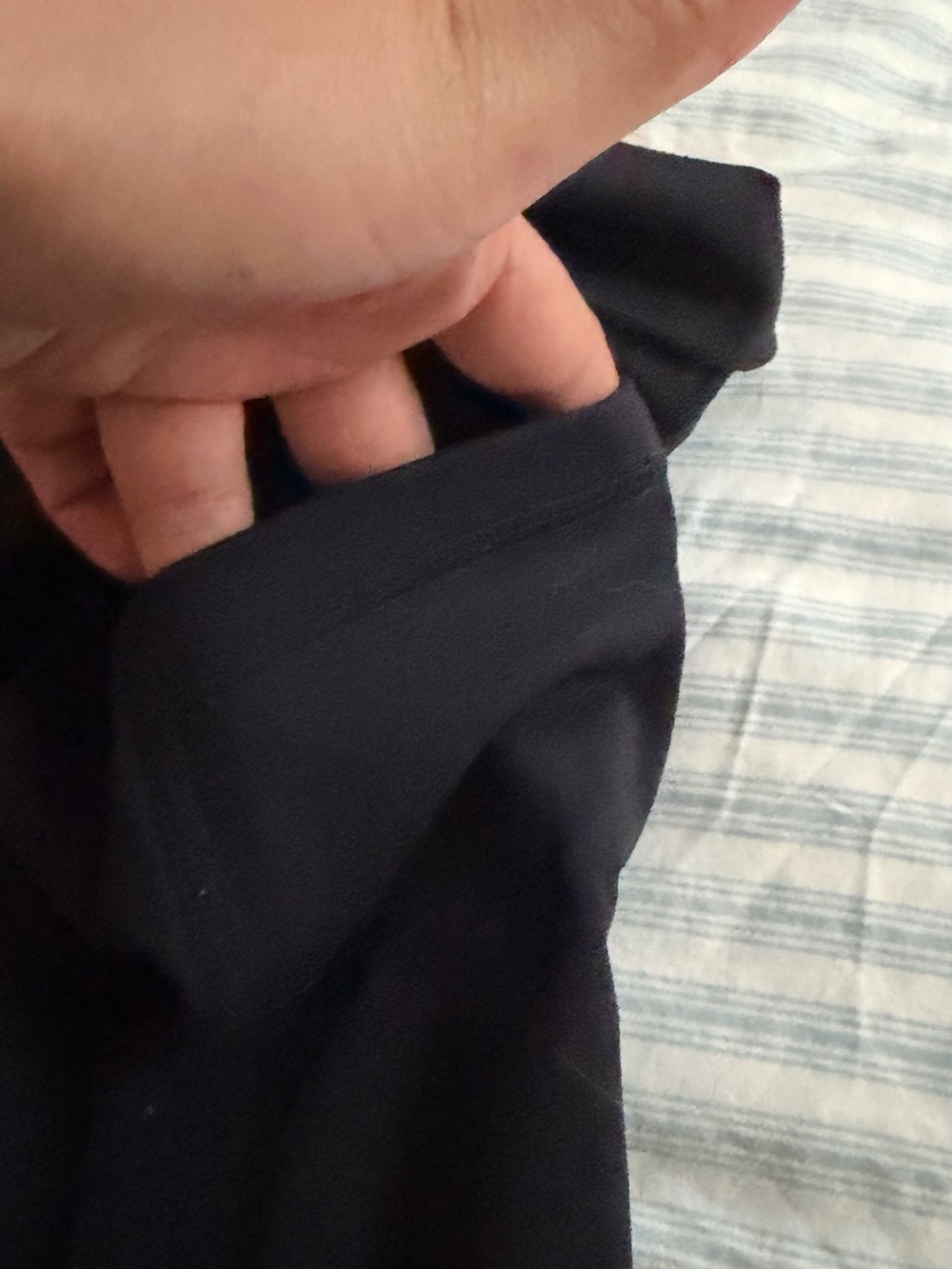 POPFLEX Cool Black Capri Foldover Leggings - Picture 4 of 7